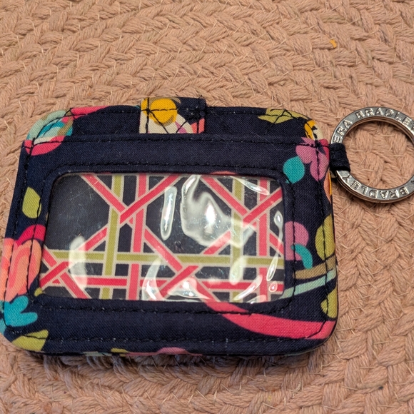 Vera Bradley Floral Keychain ID Wallet - Picture 1 of 3